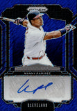 2025 Manny Ramirez Panini Prizm BLUE SHIMMER LEGENDARY SIGNATURES AUTO 4/8 AUTOGRAPH #LS-MR Cleveland Indians