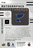 2024-25 Jake Neighbours Upper Deck Ultimate PRO THREADS PATCH AUTO 78/99 AUTOGRAPH RELIC #PT-JN St. Louis Blues