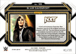 2023 Blair Davenport Panini Prizm WWE ORANGE 41/99 #38 NXT