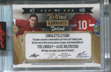 2022 Ted Lindsay Alex Delvecchio Leaf Art of Hockey SILVER RETIRED REMNANTS DUAL JERSEY 2/2 RELIC #RR-31 Detroit Red Wings