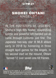 2018 Shohei Ohtani Topps Update Series LEGENDS IN THE MAKING ROOKIE RC #LITM-21 Anaheim Angels