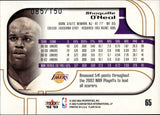 2002-03 Shaquille O'Neal Flair ROW ONE 085/150 #65 Los Angeles Lakers HOF