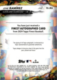 2024 Jose Ramirez Topps Finest AUTO AUTOGRAPH #FA-JRA Cleveland Guardians