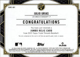 2022 Julio Urias Topps Triple Threads EMERALD GREEN JERSEY 01/27 RELIC #SJR2-JU1 Los Angeles Dodgers