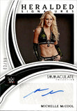2022 Michelle McCool Panini Immaculate HERALDED SIGNATURES AUTO 03/99 AUTOGRAPH #HS-MMC WWE HOF