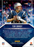 2018 Tom Brady Panini Playoff HIDDEN GEMS #1 New England Patriots