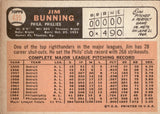 1966 Jim Bunning Topps #435 Philadelphia Phillies BV $40 3