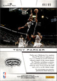 2012-13 Tony Parker Panini Limited LIGHTS OUT JERSEY 44/49 RELIC #19 San Antonio Spurs HOF