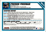 2007 Freddie Freeman Bowman Draft Picks and Prospects Chrome 1ST BOWMAN ROOKIE RC #BDPP12 Atlanta Braves 3
