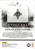 2025 Megan Gustafson Panini Impeccable WNBA SILVER 26/40 #87 Las Vegas Aces