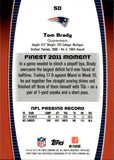 2012 Tom Brady Topps Finest #50 New England Patriots