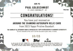 2023 Paul Goldschmidt Topps Pristine AROUND THE DIAMOND JERSEY AUTO 88/99 AUTOGRAPH RELIC #ADR-PG St. Louis Cardinals