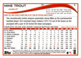 2014 Mike Trout Topps RED FOIL #1 Anaheim Angels 1