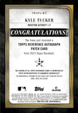 2023 Kyle Tucker Topps Reverence PATCH AUTO 06/10 AUTOGRAPH RELIC #TRAP2-KT Houston Astros