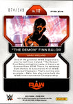 2022 "The Demon" Finn Balor Panini Prizm WWE PURPLE 075/149 #112 Monday Night Raw