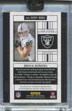 2024 Brock Bowers Panini One ROOKIE ORIGINALS JUMBO PATCH 66/99 RELIC RC #OOP-BBS Las Vegas Raiders