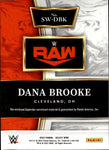 2022 Dana Brooke Panini Select WWE SHIRT RELIC #SP-DBK Monday Night Raw