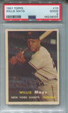 1957 Willie Mays Topps PSA 2 #10 New York Giants HOF 8005