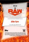 2025 Alba Fyre Topps Chrome WWE GOLD REFRACTOR RED BRAND AUTO 09/50 AUTOGRAPH #RBA-ALB Monday Night Raw