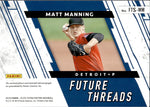 2019 Matt Manning Panini Elite Extra Edition FUTURE THREADS JERSEY AUTO 23/49 AUTOGRAPH RELIC #FTS-MM Detroit Tigers