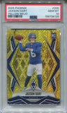 2025 Jaxson Dart Panini Phoenix YELLOW MOJO ROOKIE 26/35 RC PSA 10 #200 New York Giants 6125