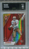 2021 Joe Monatana Panini Phoenix FIRE BURST GMA 10 #82 San Francisco 49ers HOF 8680