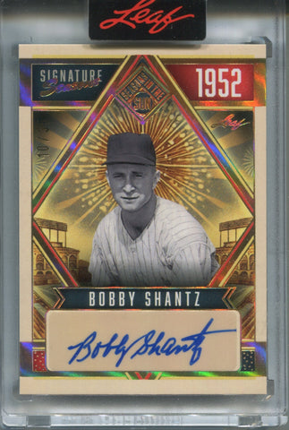 2025 Bobby Shantz Leaf Seasons in The Sun BRONZE FOIL SIGNATURE SERIES AUTO 10/35 AUTOGRAPH #SSE-BS1 New York Yankees