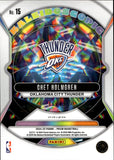 2024-25 Chet Holmgren Panini Prizm ORANGE PRIZM KALEIDOSCOPIC 46/49 #15 Oklahoma City Thunder