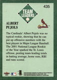 2001 Albert Pujols Fleer Platinum ROOKIE RC #435 St. Louis Cardinals 2