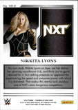 2023 Nikkita Lyons Panini Chronicles NOIR GOLD SP 09/10 #NR-8 NXT