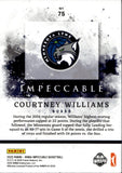 2025 Courtney Williams Panini Impeccable WNBA BRONZE 21/75 #75 Minnesota Lynx
