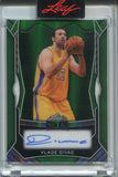 2025 Vlade Divac Leaf Metal GREEN AUTO 3/3 AUTOGRAPH #BA-VD1 Los Angeles Lakers