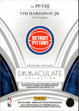 2024-25 Tim Hardaway Jr. Panini Immaculate PRISTINE PATCHES PATCH 07/10 RELIC #PP-THJ Detroit Pistons