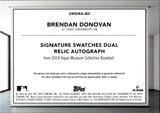 2024 Brendan Donovan Topps Museum Collection SIGNATURE SWATCHES DUAL JERSEY AUTO 022/299 AUTOGRAPH RELIC #SWDRA-BD St. Louis Cardinals