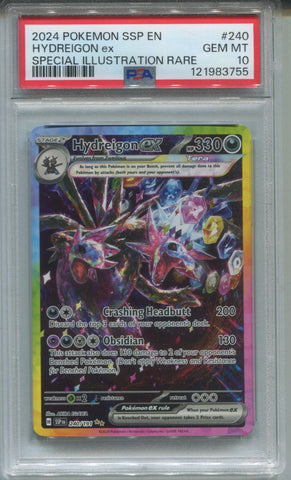 2024 Hydreigon ex Pokemon SSP English SPECIAL ILLUSTRATION RARE PSA 10 #240 3755