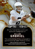 2026 Dillon Gabriel Leaf Optichrome RED SHIMMER AUTO 1/4 AUTOGRAPH #BA-DG1 Cleveland Browns