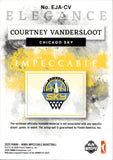 2025 Courtney Vandersloot Panini Impeccable WNBA ELEGANCE JERSEY AUTO 93/99 AUTOGRAPH RELIC #EJA-CV Chicago Sky