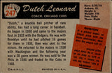 1955 Dutch Leonard Bowman ROOKIE RC #247 Chicago Cubs BV $50