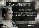 2019 Jack Gleeson as Joffrey Baratheon Rittenhouse Game of Thrones INFLEXIONS VALYRIAN STEEL AUTO AUTOGRAPH #_JAGL