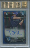 2016 Tyler O'Neill Bowman Chrome PROSPECT BLUE REFRACTOR 1ST BOWMAN AUTO 004/150 AUTOGRAPH BGS 9.5/10 #CPA-TO Seattle Mariners 0619