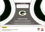 2024 Romeo Doubs Panini Immaculate JUMBO PATCH AUTO 19/99 AUTOGRAPH RELIC #PPA-RDS Green Bay Packers