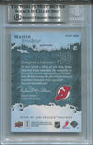 2008-09 Martin Brodeur Upper Dcek Artifacts BLUE FROZEN ARTIFACTS DUAL JERSEY 26/50 RELIC BGS 9 #FAD-MB New Jersey Devils HOF 0124