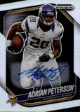 2025 Adrian Peterson Panini Prizm Black HOLO SILVER AUTO AUTOGRAPH #90 Minnesota Vikings