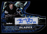 2025 Marty McSorley Leaf Metal BLUE PRIZMATIC STEEL BLADES AUTO 2/8 AUTOGRAPH #SB-MMS Los Angeles Kings