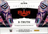 2023 R-Truth Panini Impeccable WWE CANVAS CREATIONS AUTO 45/75 AUTOGRAPH #CC-RTR Monday Night Raw