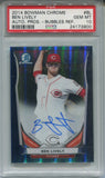 2014 Ben Lively Bowman Chrome PROSPECT BUBBLE REFRACTOR AUTO 72/99 AUTOGRAPH PSA 10 #BCAP-BL Cincinnati Reds 39000