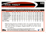 2012 Mike Trout Topps TARGET RED BORDER #446 Anaheim Angels
