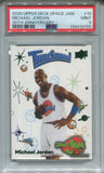 2026 Michael Jordan Upper Deck Space Jam 30th Anniversary GREEN FOIL PSA 9 #10 Tune Squad 8755