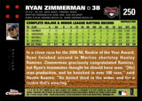2007 Ryan Zimmerman Topps Chrome WHITE REFRACTOR 572/660 #250 Washington Nationals