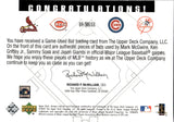 2002 Mark McGwire Ken Griffey Jr. Sammy Sosa Jason Giambi Upper Deck Black Diamond Connection BAT AROUND QUAD BAT RELIC #BA-MGSG Cardinals Reds Cubs Yankees